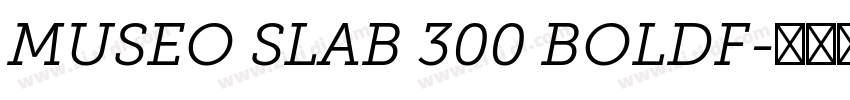 MUSEO SLAB 300 BOLDF字体转换